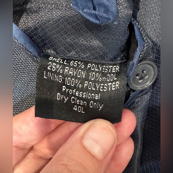 NWT WILKE RODRIGUEZ MENS MODERN FIT GREY 3 PIECE SUIT 40L 33x32 - Picture 7 of 16